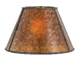 Amber Empire Style Mica Lamp Shade