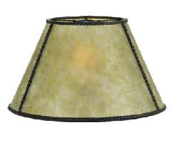 Green Empire Style Mica Lamp Shade