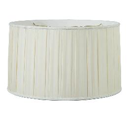 Pleated Drum with Old English Braid-100% Pure Silk