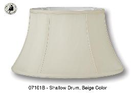 Beige Color, Shallow Drum Lamp Shades