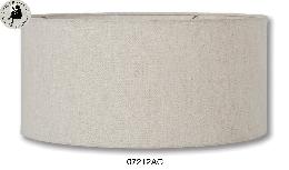 Natural Linen Mid-Century Shallow Drum Hardback Shade, Clear Lining<b><font color=red> ON SALE!</font></b>