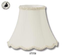 Eggshell Color, Deluxe Scallop Bell Lamp Shades<b><font color=red> ON SALE!</font></b>