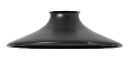 8" Dia., Saucer-Shape Metal Lamp Shade with 2-1/4" fitter and Satin Black Finish