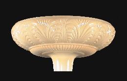 14 1/2" Embossed Nu-Gold Torchiere Shade