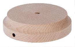 Modern Style Round Wooden Lamp Bases with Tapered Edge
