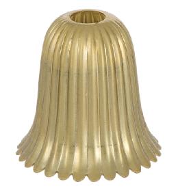 Reeded Stamped Brass Candle Cup