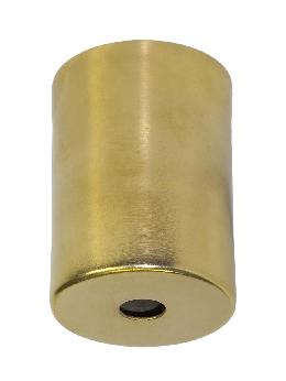 2-1/4" Tall Unfinished Brass Lamp Socket Cup, 1/8IP Slip