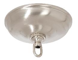 Brass Ceiling Canopy & Mounting Kit with Top Quality Hardware, 5-1/2" dia., Satin Nickel Finish 