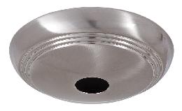 5-1/4 Inch Diameter Satin Nickel  Finish Steel Dome Canopy