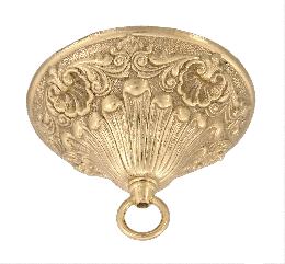 Large Victorian Style Canopy With Heavy Brass Loop, Your Choice of Finish
