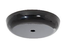 5 1/8"Diameter Glossy Black Finish Steel Ceiling Canopy, 1/8IP Slip 