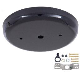 5 1/4 Inch Steel Canopy Kit with Satin Black Finish