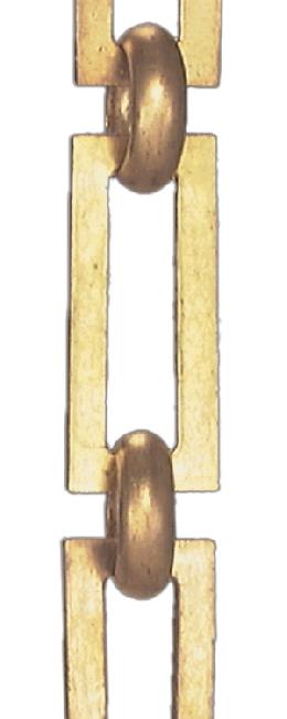 Solid Brass Rectangular-Shape Chain