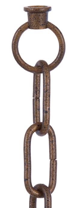 Faux Rust Finish Chain with Connecting Loops