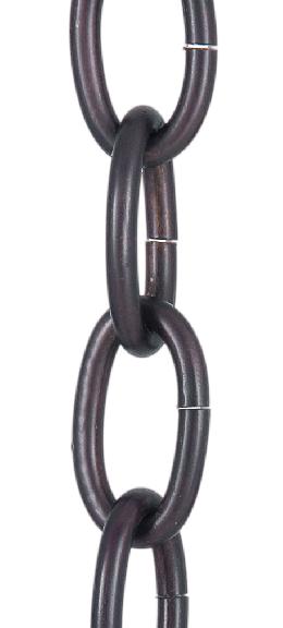 Antique Bronze Finish Large Loop 5 Gauge Oval Chain