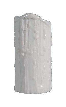 Satin White Poly Resin Candle Covers