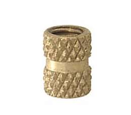 Knurled Brass Coupling, 1/4-27F