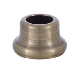 1/2 Inch Stamped Steel Nut in Antique Brass