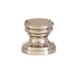 Cup Shaped Design, Base Only Finial, Nickel Finish
