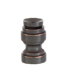 Cup Shaped Design, Base Only Finial, Oiled Bronze Finish