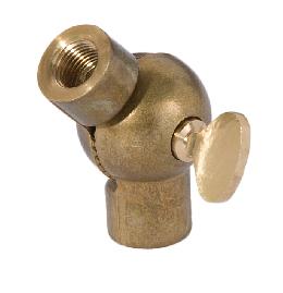 Large Die Cast Brass Swivel with Butterfly Knob