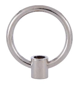Large 2 Inch Cast Loop with Nickel Plating