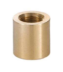 5/8" Long Unfinished Brass Coupling, 1/8F