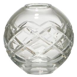 Crisscross Design Clear Crystal Ball