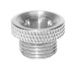 Wide Flange, Nickel Plated Brass Cord Bushing - 1/8M