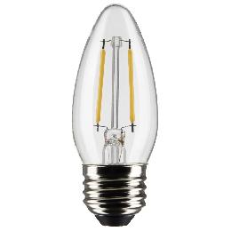 Clear, 25-Watt Equivalent LED Light Bulb, Medium Base, B11