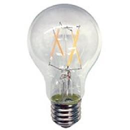A19 Antique Style LED Light Bulb with Clear Glass, Squirrel Cage Filament