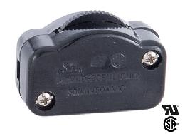 Black Hi-Low Inline Rotary Dimmer Switch