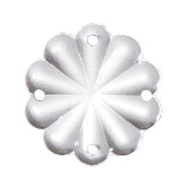 1" (25 mm) Clear Pressed Glass Rosette