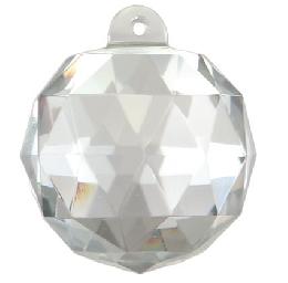 Clear Faceted Ball