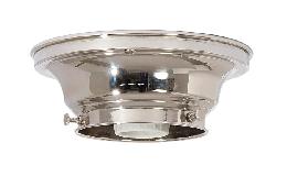 3-1/4" Fitter Wired Polished Nickel  Finish Brass Flush Mount Fixture