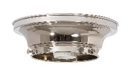 4" Fitter Wired Polished Nickel Finish Brass Flush Mount Fixture