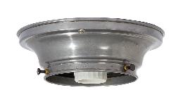 4" Fitter Wired Unfinished Steel Flush Mount Fixture