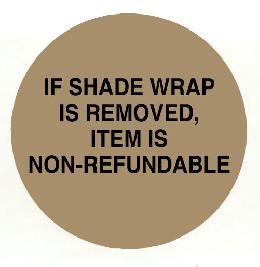 Shade Wrap Warning Label