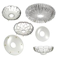 Crystal Bobeches and Dishes