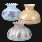 Hand Decorated Glass Lamp Shades
