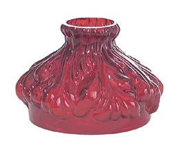 4" Miniature Kerosene Ruby Glass Shade