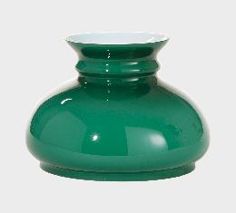 7" Cased Green Glass Shade