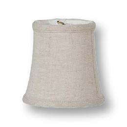 Natural Chandelier Shades Mini Bell- Fine Linen ON SALE!