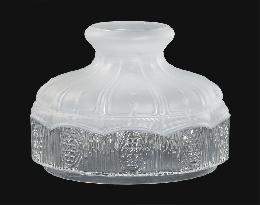 10" Glass Lamp Shade Satin Crystal Top