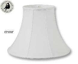 Off White Color Deluxe Bell Lamp Shades, 100% Fine Linen