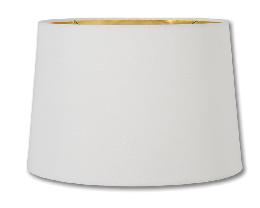 Retro Drum Lamp Shades, Off-White Color 100% Fine Linen Material, Gold Foil Lining