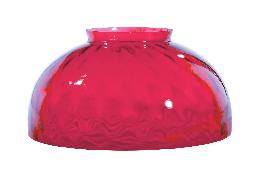 14" Cranberry Dot Optic Dome Shade