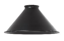 8" Dia., Cone-Shape Metal Lamp Shade with 2-1/4" fitter and Satin Black Finish