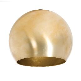 4" Dia. Eyeball-Shaped Metal Lamp Shade, Unfinished Satin Brass