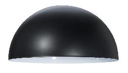 10" Diameter, Modern Half-Dome Metal Lamp Shade - Satin Black Finish